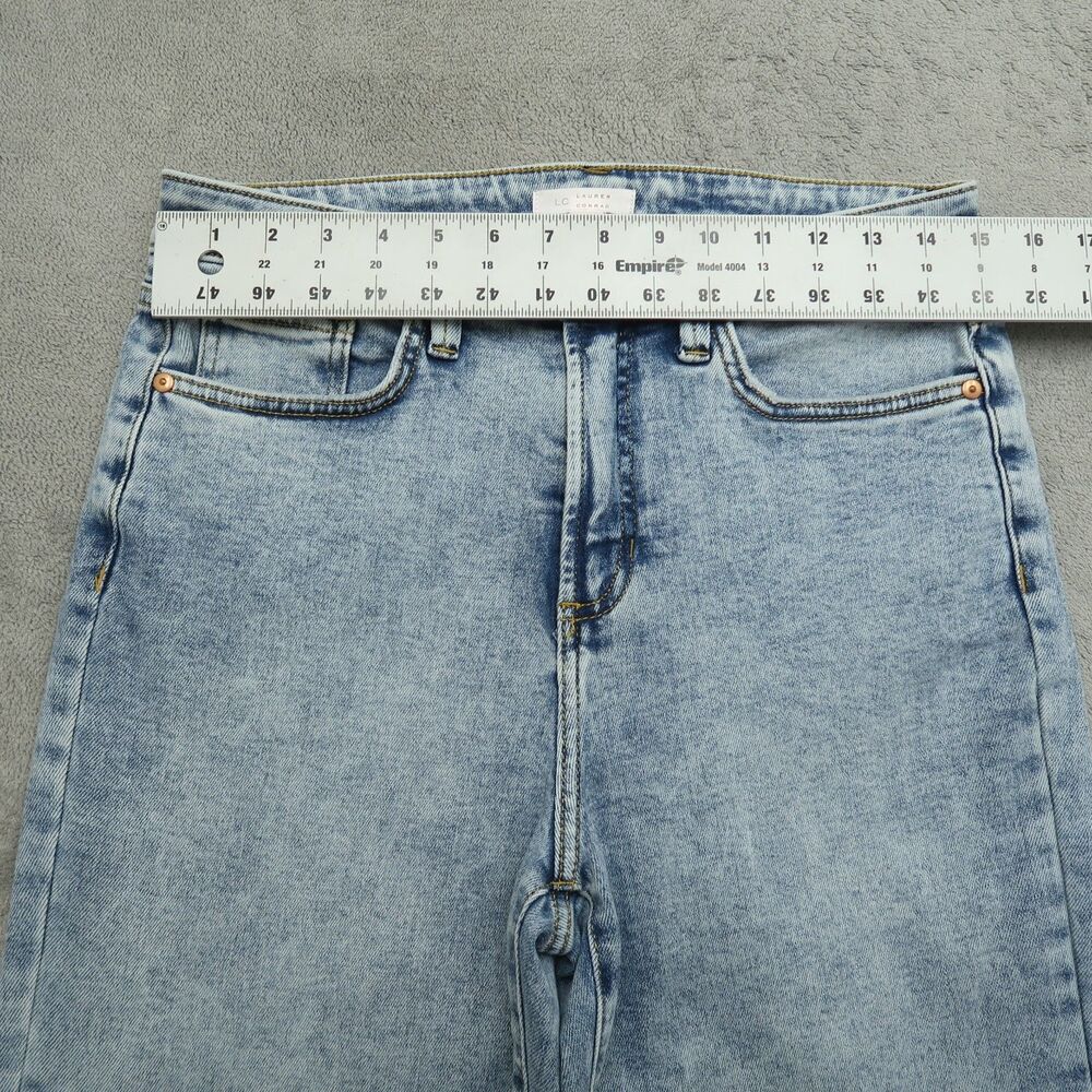 LC Lauren Conrad Jeans Women's Size 10 Blue Super High-Rise Straight 29" Inseam - Picture 15 of 16